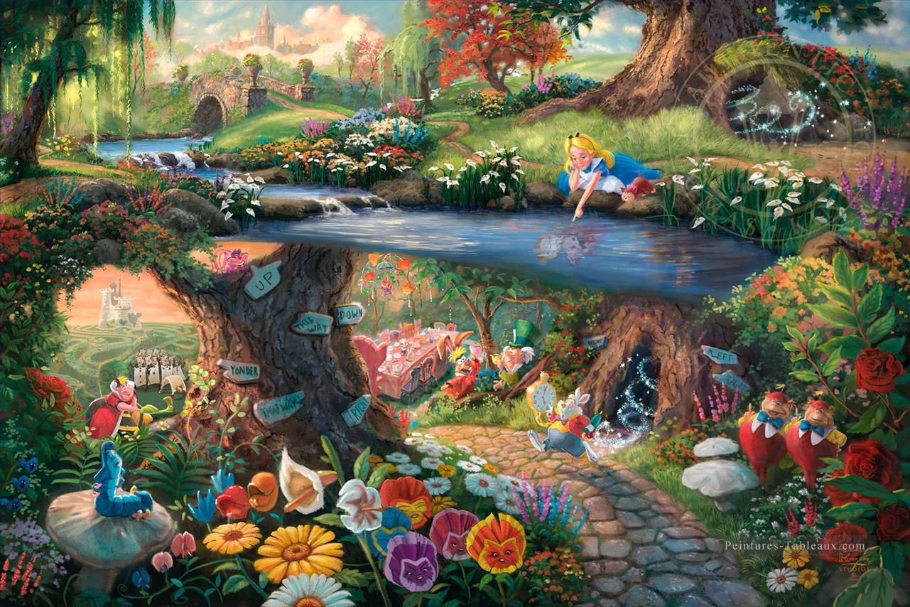 Disney Alice in Wonderland TK Disney Peintures à l'huile